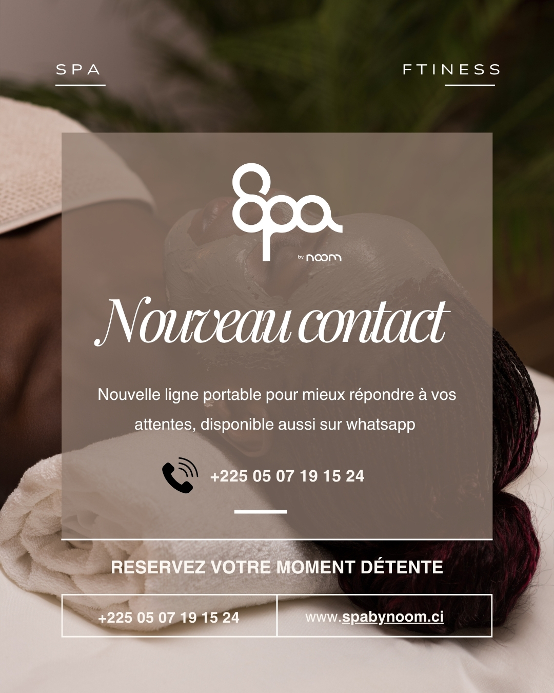 Nouveau contact du spa